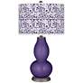 Izmir Purple Gardenia Double Gourd Table Lamp