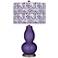 Izmir Purple Gardenia Double Gourd Table Lamp