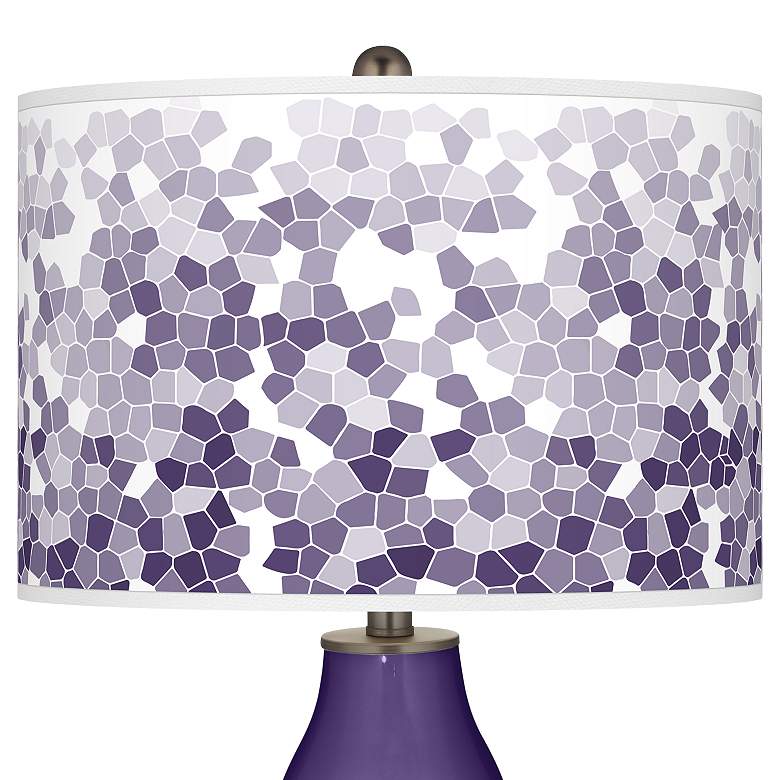 Image 2 Izmir Purple Mosaic Giclee Double Gourd Table Lamp more views