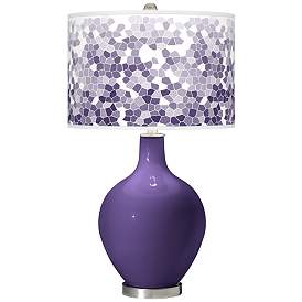 Image1 of Izmir Purple Mosaic Giclee Ovo Table Lamp