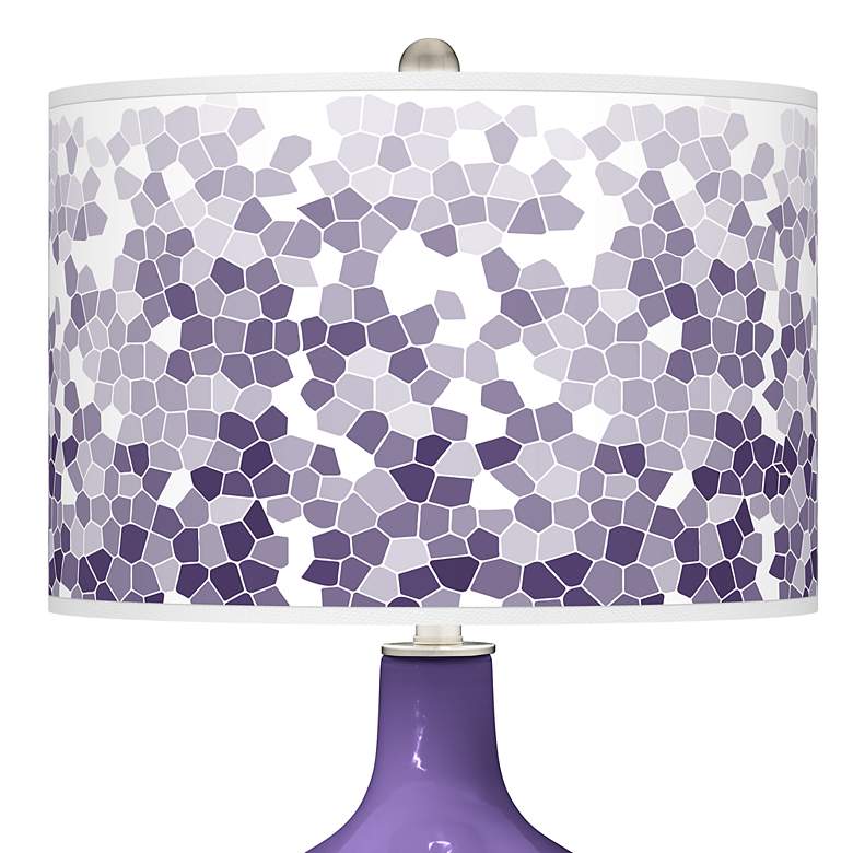 Image 2 Izmir Purple Mosaic Giclee Ovo Table Lamp more views