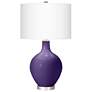 Izmir Purple Ovo Table Lamp With Dimmer