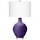 Izmir Purple Ovo Table Lamp With Dimmer