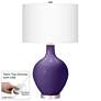 Izmir Purple Ovo Table Lamp With Dimmer