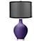 Izmir Purple Ovo Table Lamp with Organza Black Shade