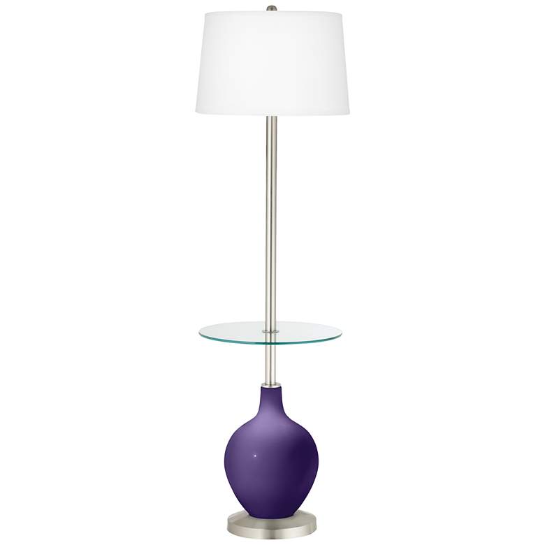 Image 1 Izmir Purple Ovo Tray Table Floor Lamp