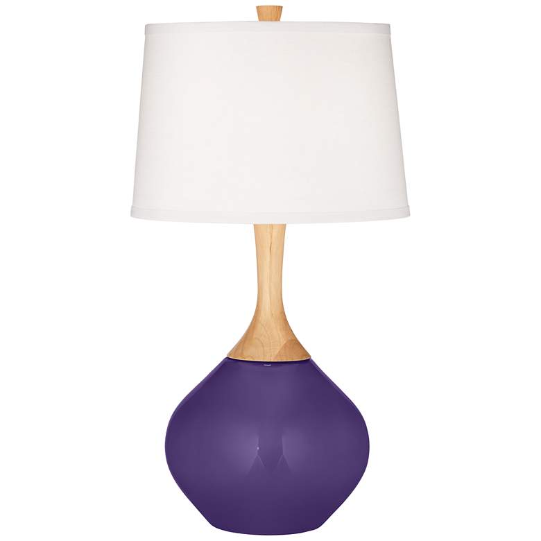 Image 2 Izmir Purple Wexler Table Lamp with Dimmer