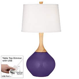 Image1 of Izmir Purple Wexler Table Lamp with Dimmer