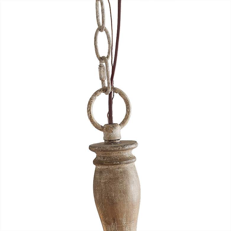 Image 4 Izuell 30" Wide Off-White 6-Light Candle Chandelier more views
