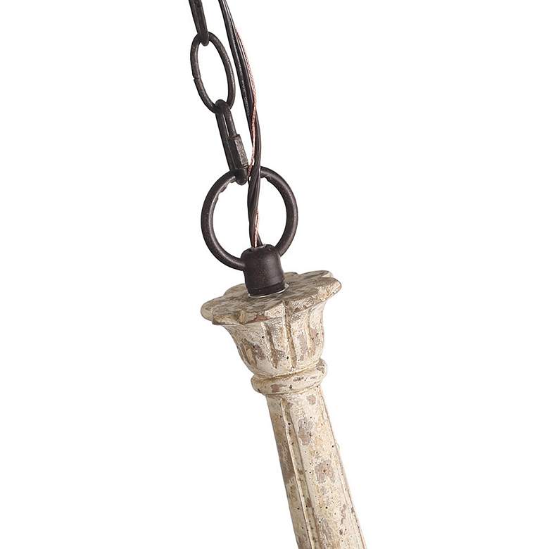 Image 4 Izuell 37" Wide Off-White 6-Light Traditional Candelabra Chandelier more views