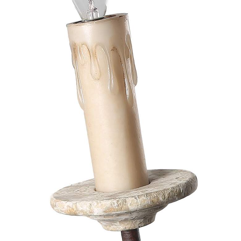 Image 5 Izuell 37" Wide Off-White 6-Light Traditional Candelabra Chandelier more views