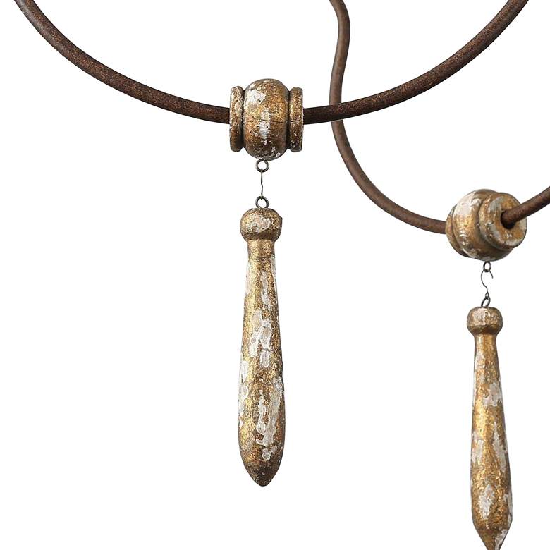 Image 5 Izuell 39" Wide Antique Rust Distressed 9-Light Chandelier more views