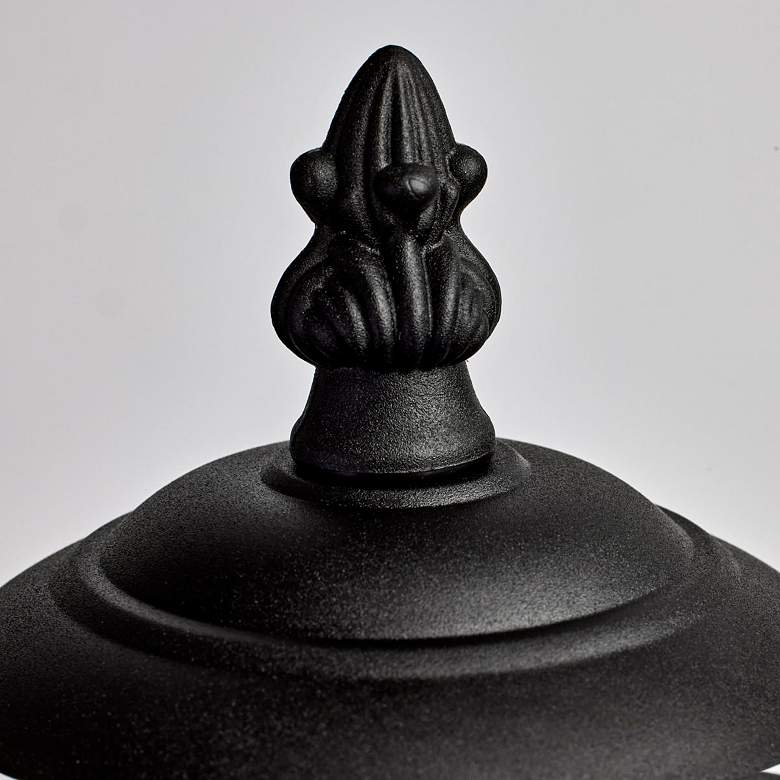Image 2 Izzie 12 1/2" High Black Coach Outdoor Post Light more views