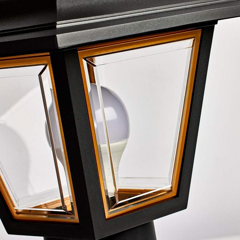 Image 5 Izzie 12 1/2" High Black Coach Outdoor Post Light more views