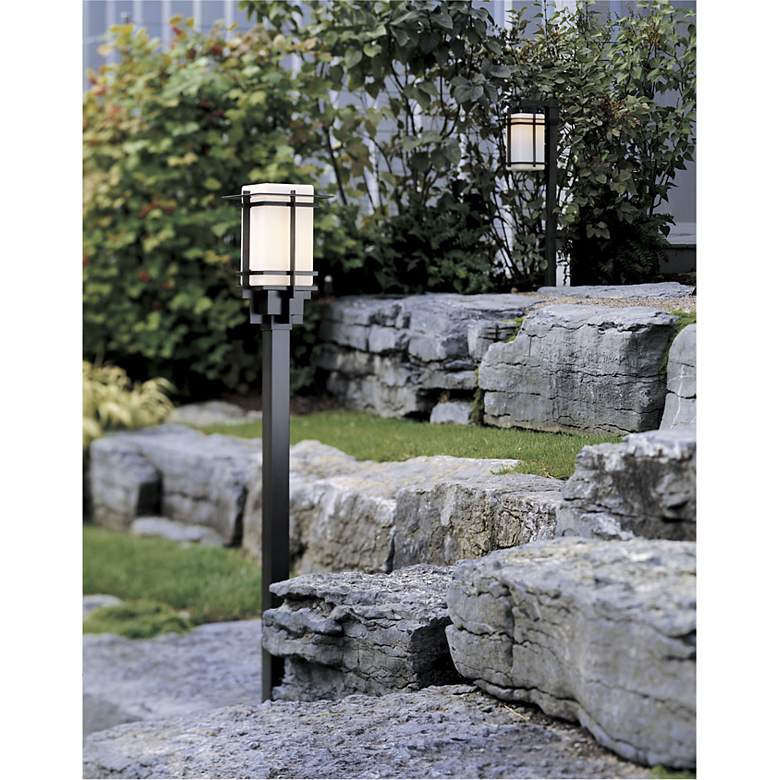 Image 1 Hubbardton Forge Tourou Outdoor Post Light in scene