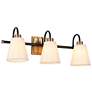 1_Jacarmellia 21 1/2" Wide Black and Brass 3-Light Bath Light