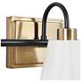 3_Jacarmellia 21 1/2" Wide Black and Brass 3-Light Bath Light more views