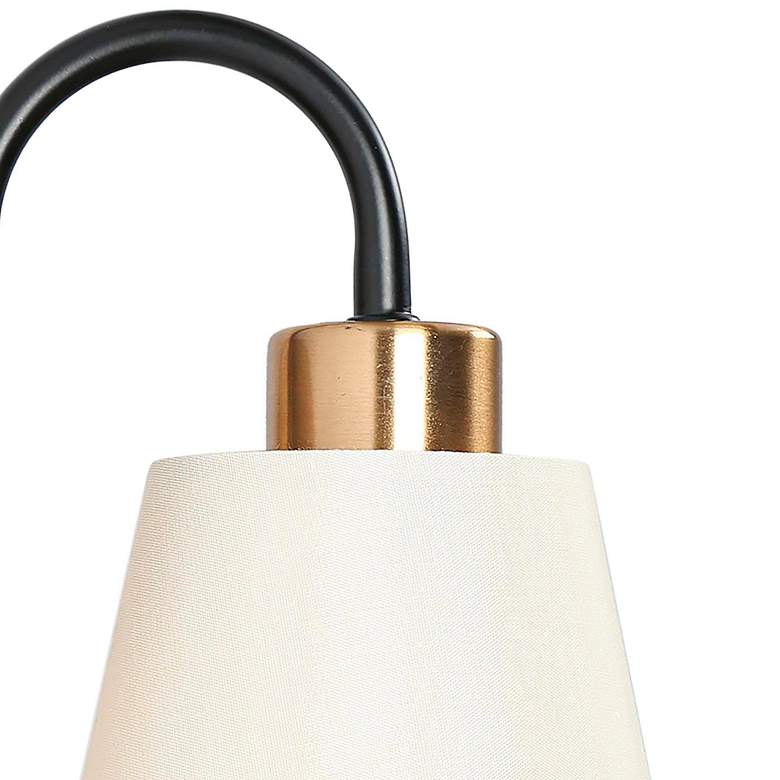 Image 4 Jacarmellia 21 1/2" Wide Black and Brass 3-Light Bath Light more views