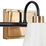 3_Jacarmellia 28"W Matte Black and Brass 4-Light Bath Light more views