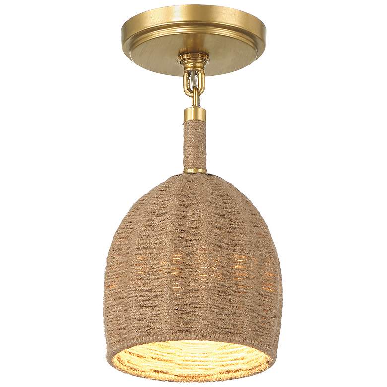 Image 2 Jace 1 Light Soft Gold Semi Flush