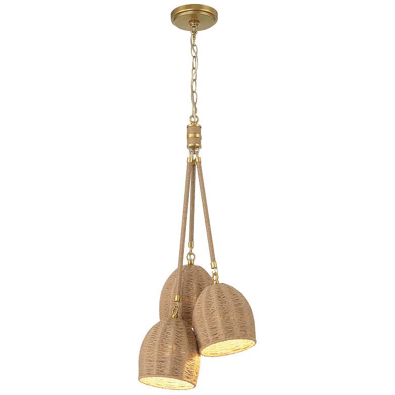 Image 1 Jace 3 Light Soft Gold Pendant