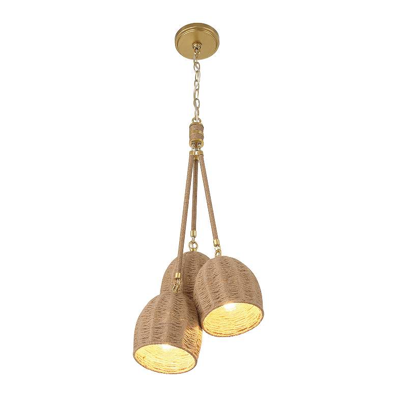 Image 4 Jace 3 Light Soft Gold Pendant more views