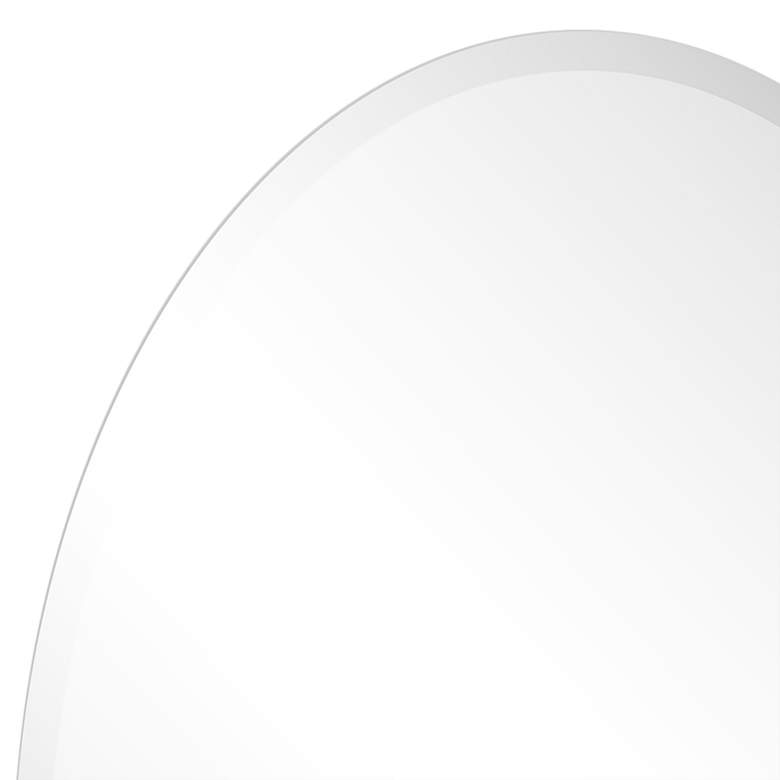 Image 2 Jace Frameless Beveled 24 inch x 36 inch Oval Wall Mirror more views