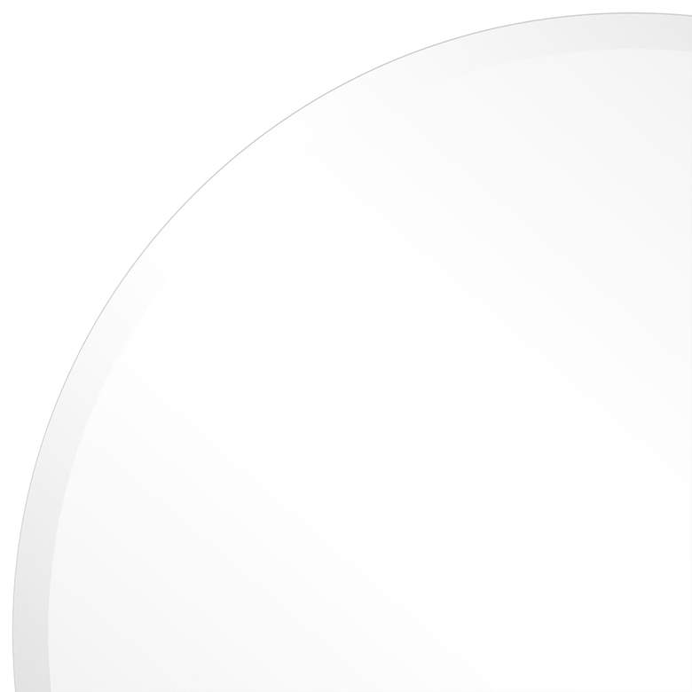 Image 3 Jace Frameless Beveled 30" Round Wall Mirror more views