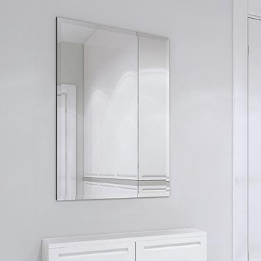 Jace Frameless Beveled 30" x 40" Rectangular Wall Mirror