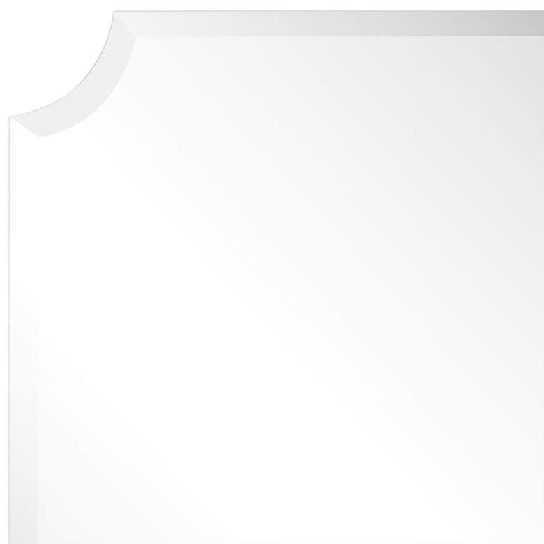 Image 3 Jace Frameless Scalloped Beveled 24" x 36" Wall Mirror more views