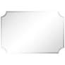 Jace Frameless Scalloped Beveled 24" x 36" Wall Mirror