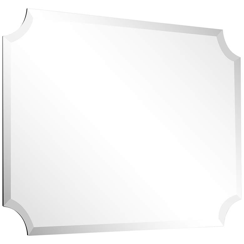 Image 6 Jace Frameless Scalloped Beveled 24" x 36" Wall Mirror more views