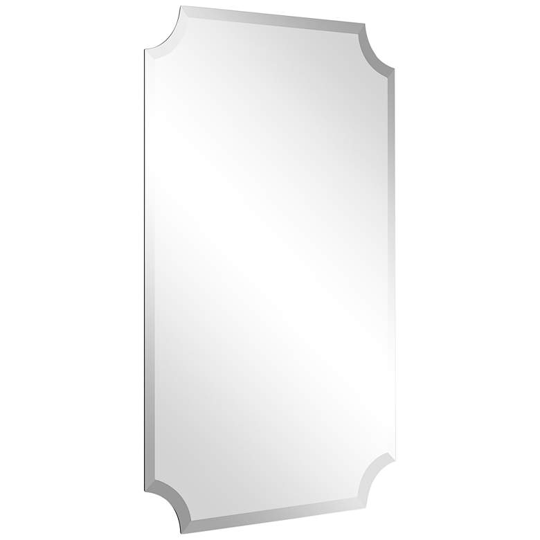 Image 7 Jace Frameless Scalloped Beveled 24" x 36" Wall Mirror more views