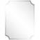 Jace Frameless Scalloped Beveled 30" x 40" Wall Mirror