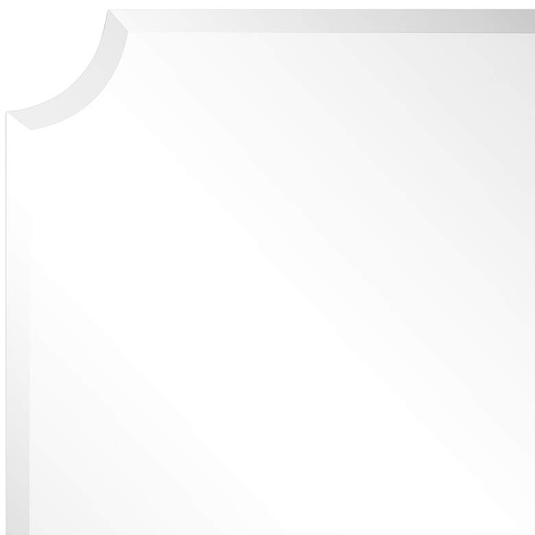 Image 3 Jace Frameless Scalloped Beveled 30" x 40" Wall Mirror more views