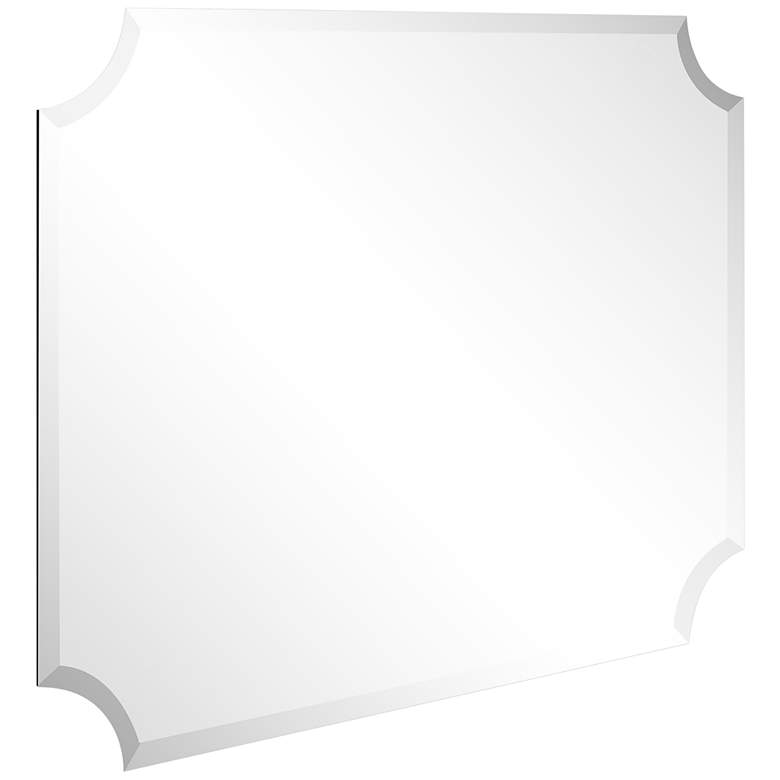 Image 6 Jace Frameless Scalloped Beveled 30" x 40" Wall Mirror more views