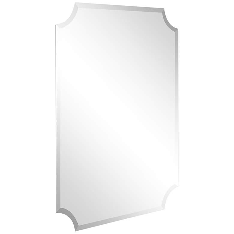 Image 7 Jace Frameless Scalloped Beveled 30" x 40" Wall Mirror more views