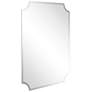 Jace Frameless Scalloped Beveled 30" x 40" Wall Mirror