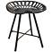 Jace Industrial Black Cast Iron Tractor Seat