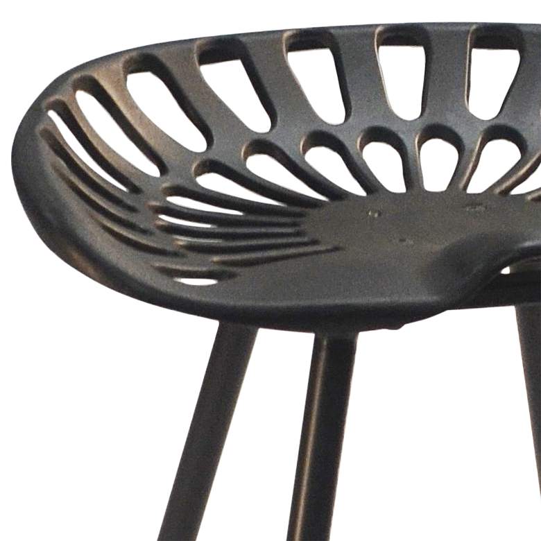 Image 3 Jace Industrial Black Cast Iron Tractor Seat more views