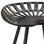 3_Jace Industrial Black Cast Iron Tractor Seat more views