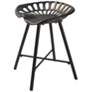 5_Jace Industrial Black Cast Iron Tractor Seat more views