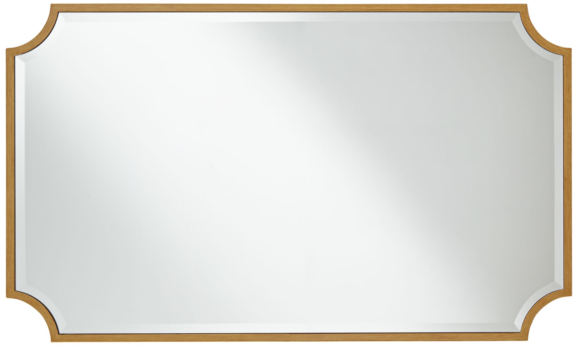 Image 5 Jacinda 24" x 40" Gold Rounded Cut Edge Wall Mirror Set of 2 more views