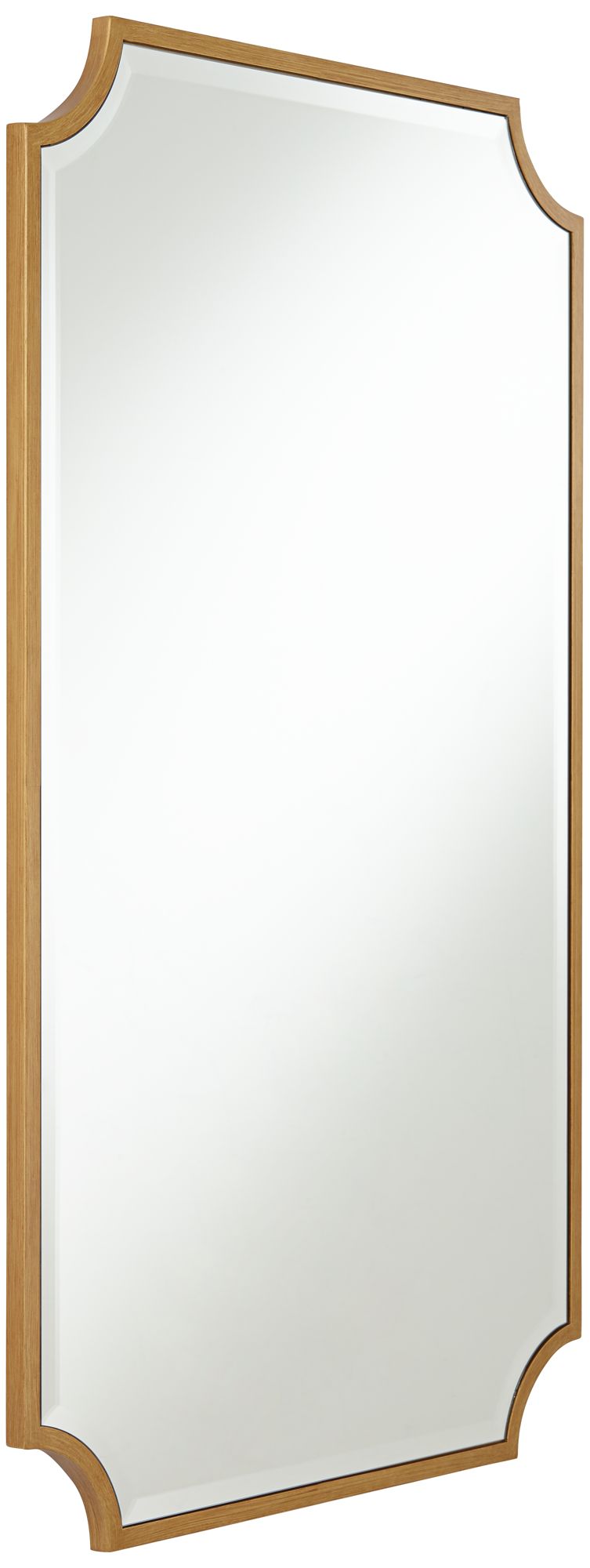 Image 6 Jacinda 24" x 40" Gold Rounded Cut Edge Wall Mirror Set of 2 more views