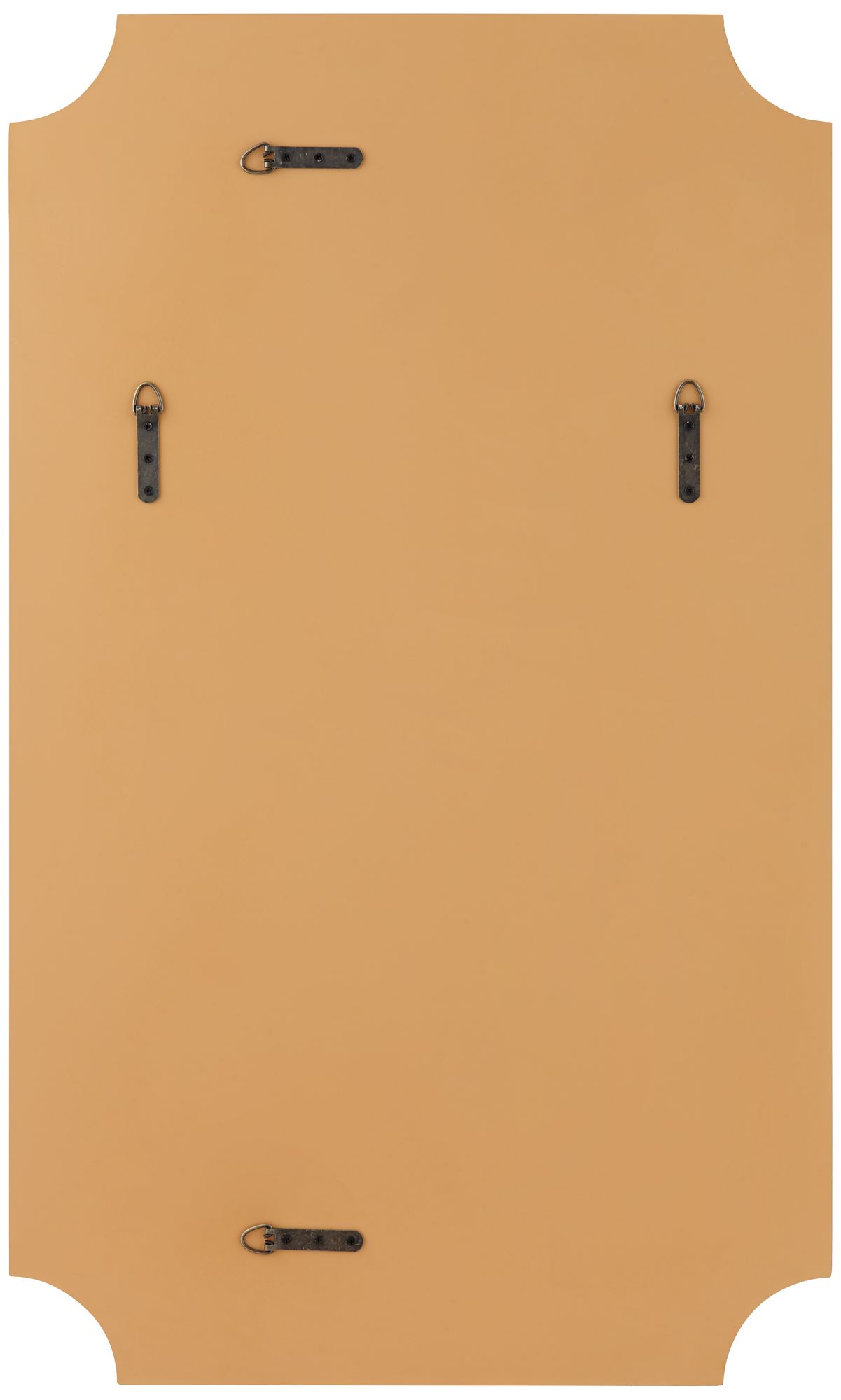 Jacinda 24" x 40" Gold Rounded Cut Edge Wall Mirror Set of 2 in scene