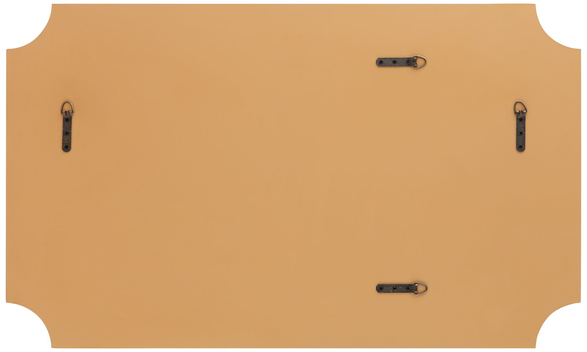 Jacinda 24" x 40" Gold Rounded Cut Edge Wall Mirror Set of 2 in scene