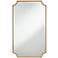 Jacinda Antique Gold 24" x 40" Rounded Cut Edge Wall Mirror