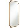 Jacinda Antique Gold 24" x 40" Rounded Cut Edge Wall Mirror in scene