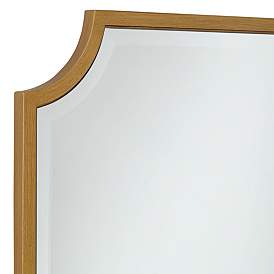 Image3 of Jacinda Antique Gold 30" x 40" Rounded Cut Edge Wall Mirror more views