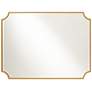 Jacinda Antique Gold 30" x 40" Rounded Cut Edge Wall Mirror